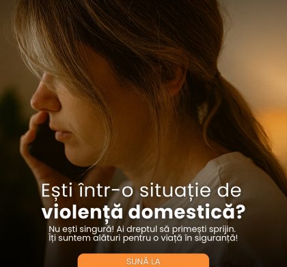 Nu ești singură! Ai dreptul să primești sprijin. Îți suntem alături pentru o viață în siguranță!